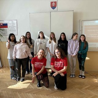 Študentky a lektorky SCORA po prednáške Sexuálna výchova